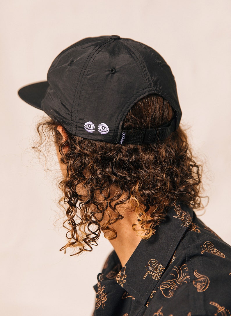 Dead Tired Coffee Nylon Hat, Strapback Hat, Mens Hat, Womens Hats, Snapback, Vintage Baseball Cap, Felt Patch, Coffee Gift, Barista