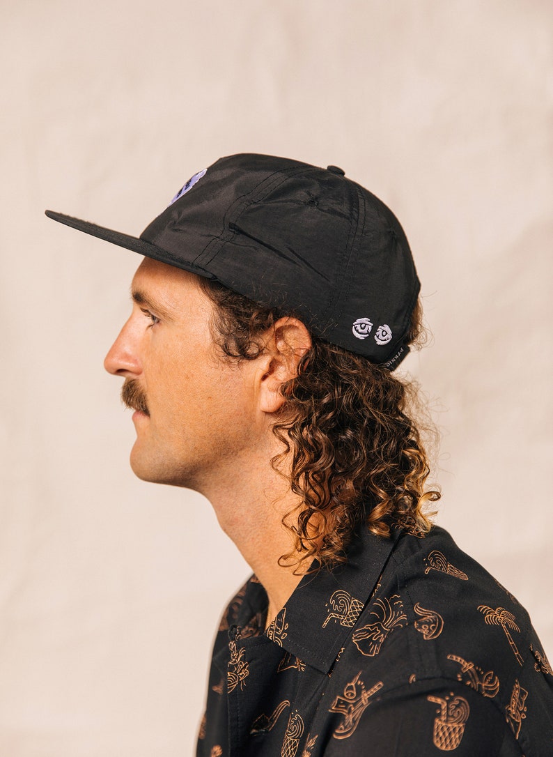 Dead Tired Coffee Nylon Hat, Strapback Hat, Mens Hat, Womens Hats, Snapback, Vintage Baseball Cap, Felt Patch, Coffee Gift, Barista