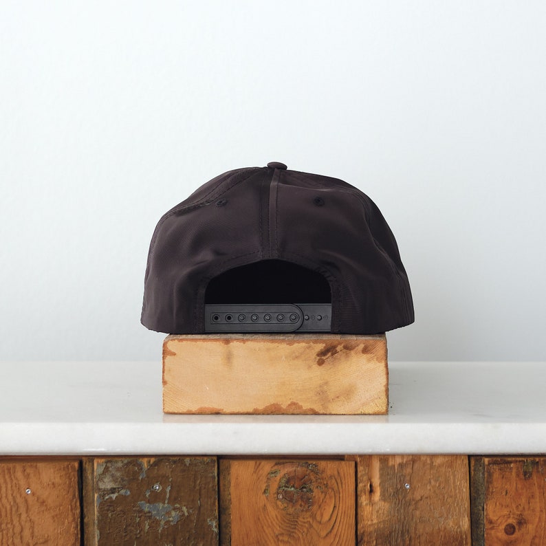Crappie Patch Snapback, black satin