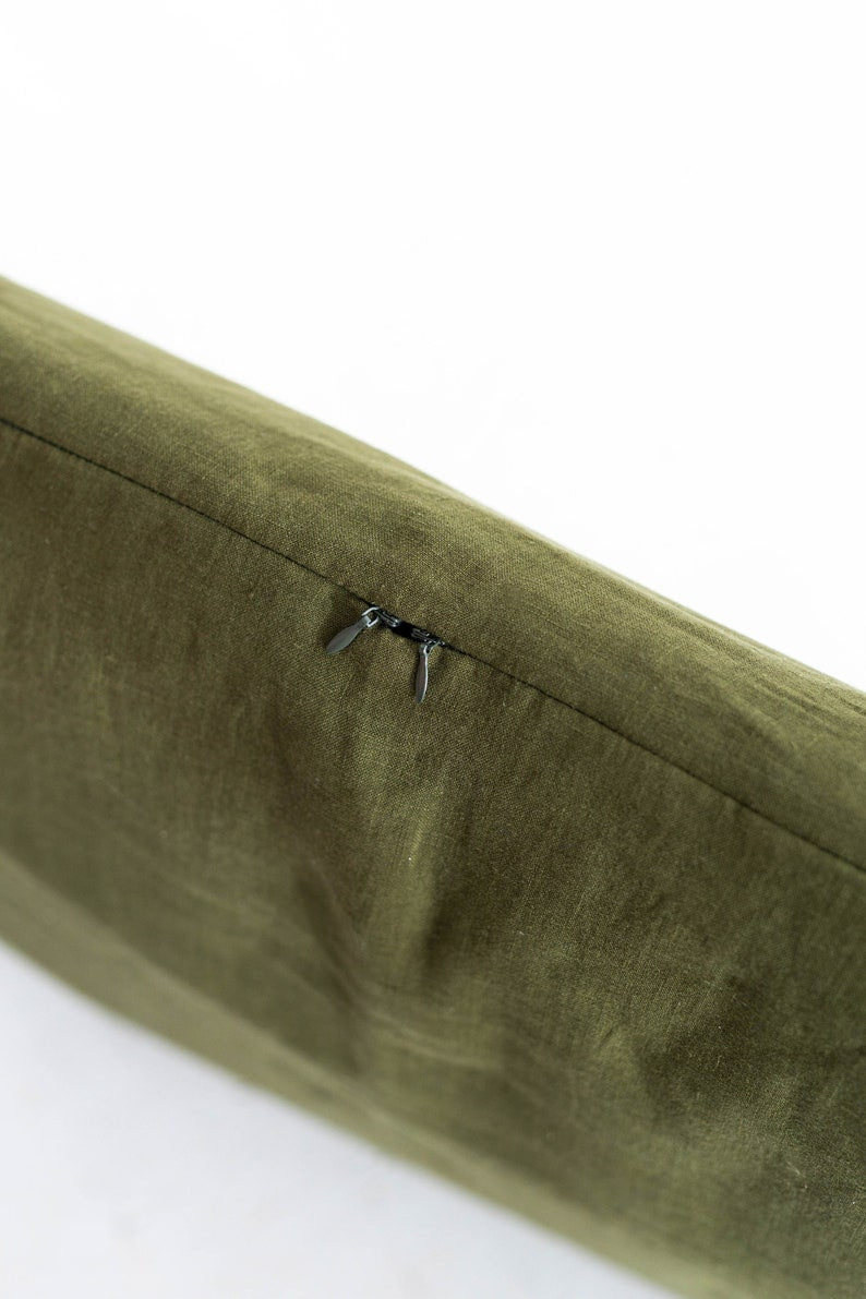 Removable and washable dog bed cover, Linen Dog Bed Cover, Personalized Dog Bed Cover With A Name Embroidered, Custom Size Dog Bed Cover